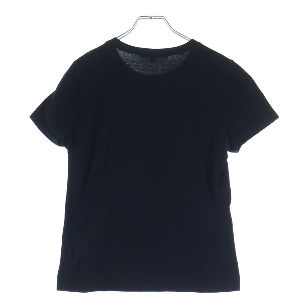 GUCCI(グッチ) ゴールドラメプリント 205314.X3335 カレッジ 半袖Tシャツ ブラック レディース