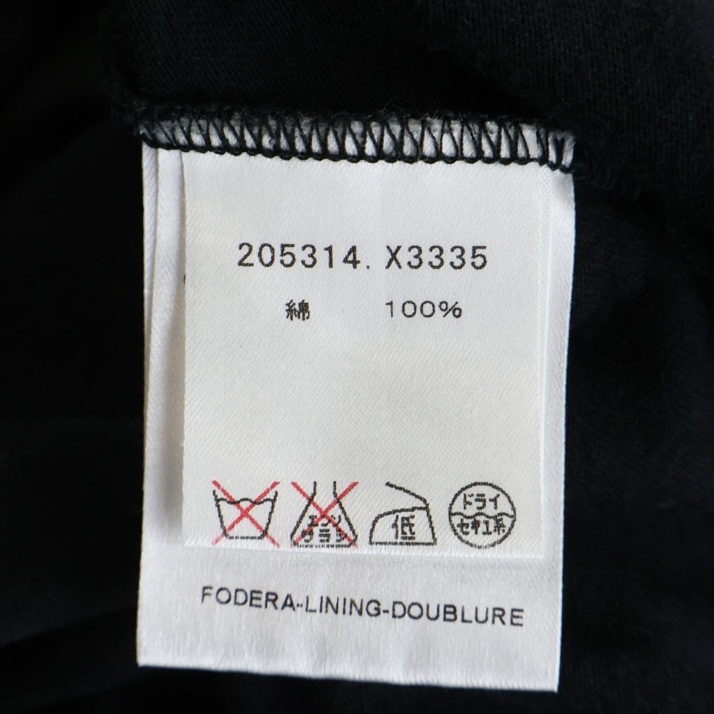 GUCCI(グッチ) ゴールドラメプリント 205314.X3335 カレッジ 半袖Tシャツ ブラック レディース