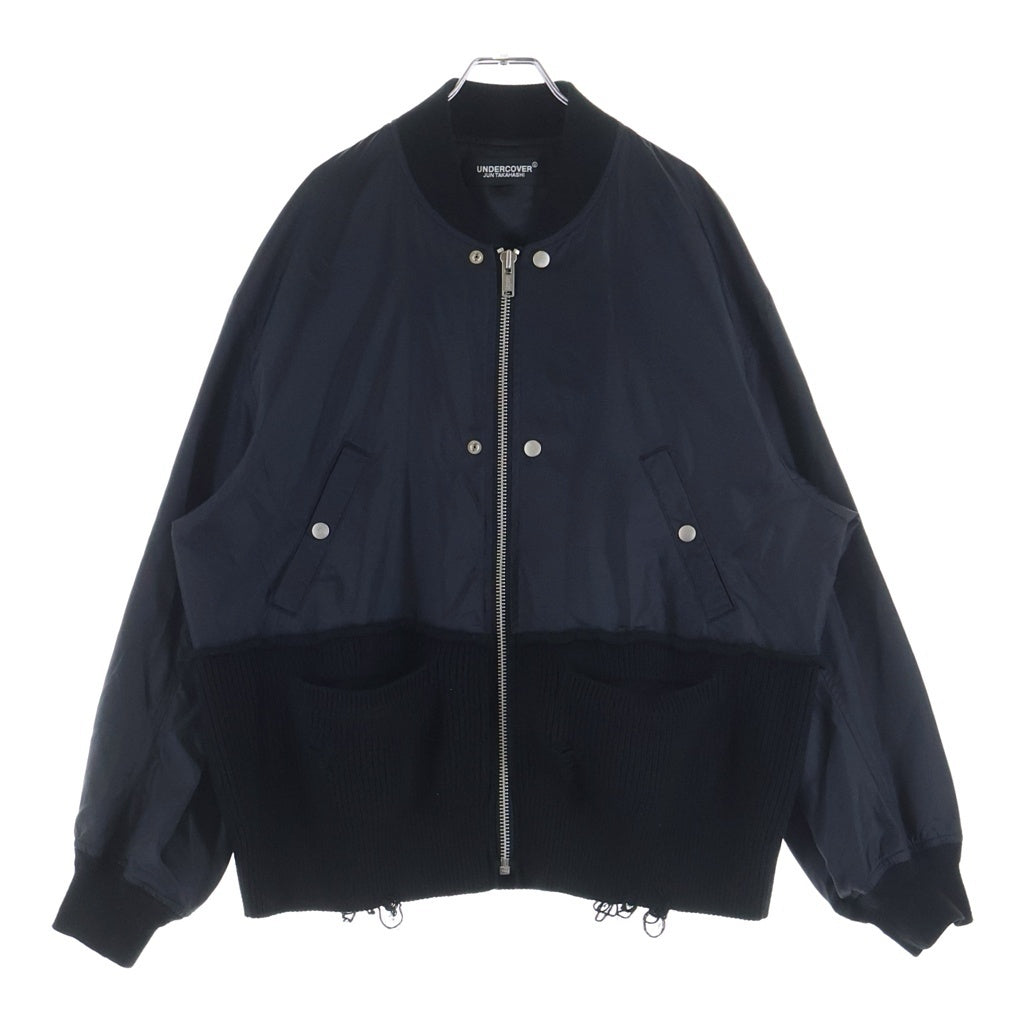 UNDERCOVER(アンダーカバー) 25SS ニット切替 ナイロンタフタ UC1E4207