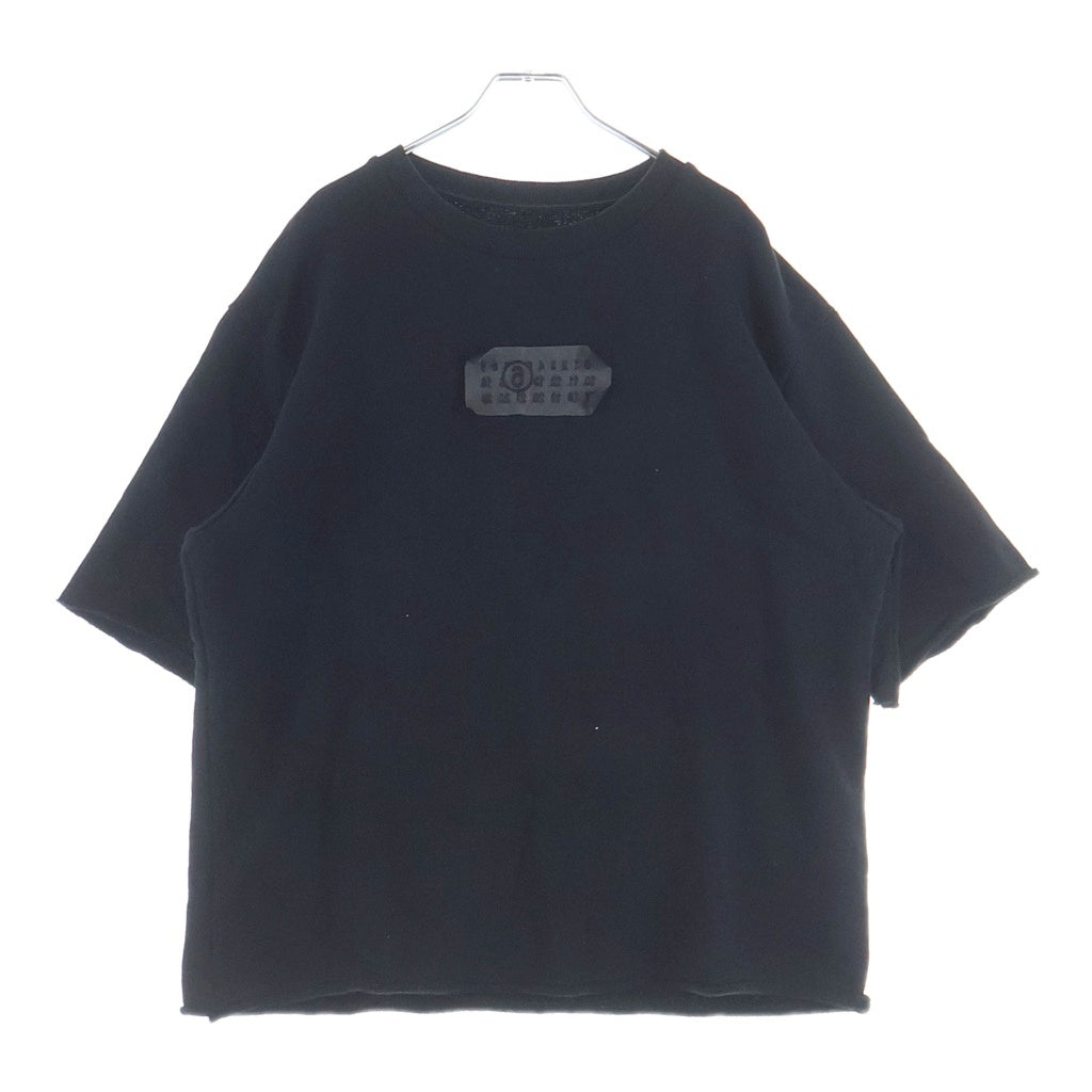 Maison Martin Margiela メゾンマルタンマルジェラ 26SS 6 Logo print sweatshirt フロントロゴ S62GU0147 半袖スウェット ブラック Maison Martin Margiela(メゾンマルタンマルジェラ) 26SS 6 Logo print