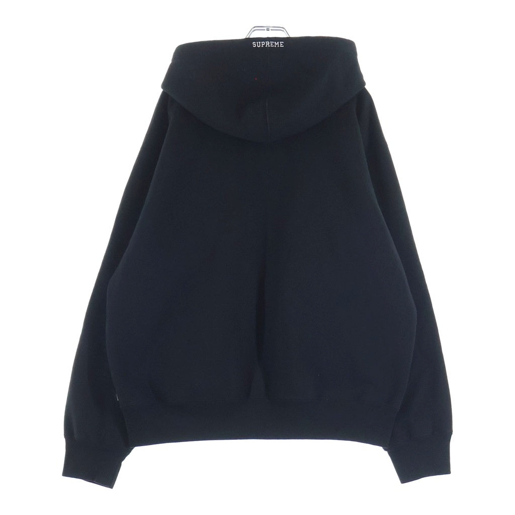 SUPREME(シュプリーム) 24AW S Logo Hooded Zip Up Sweatshirt Sロゴ ジップアップ フーディ ブラック