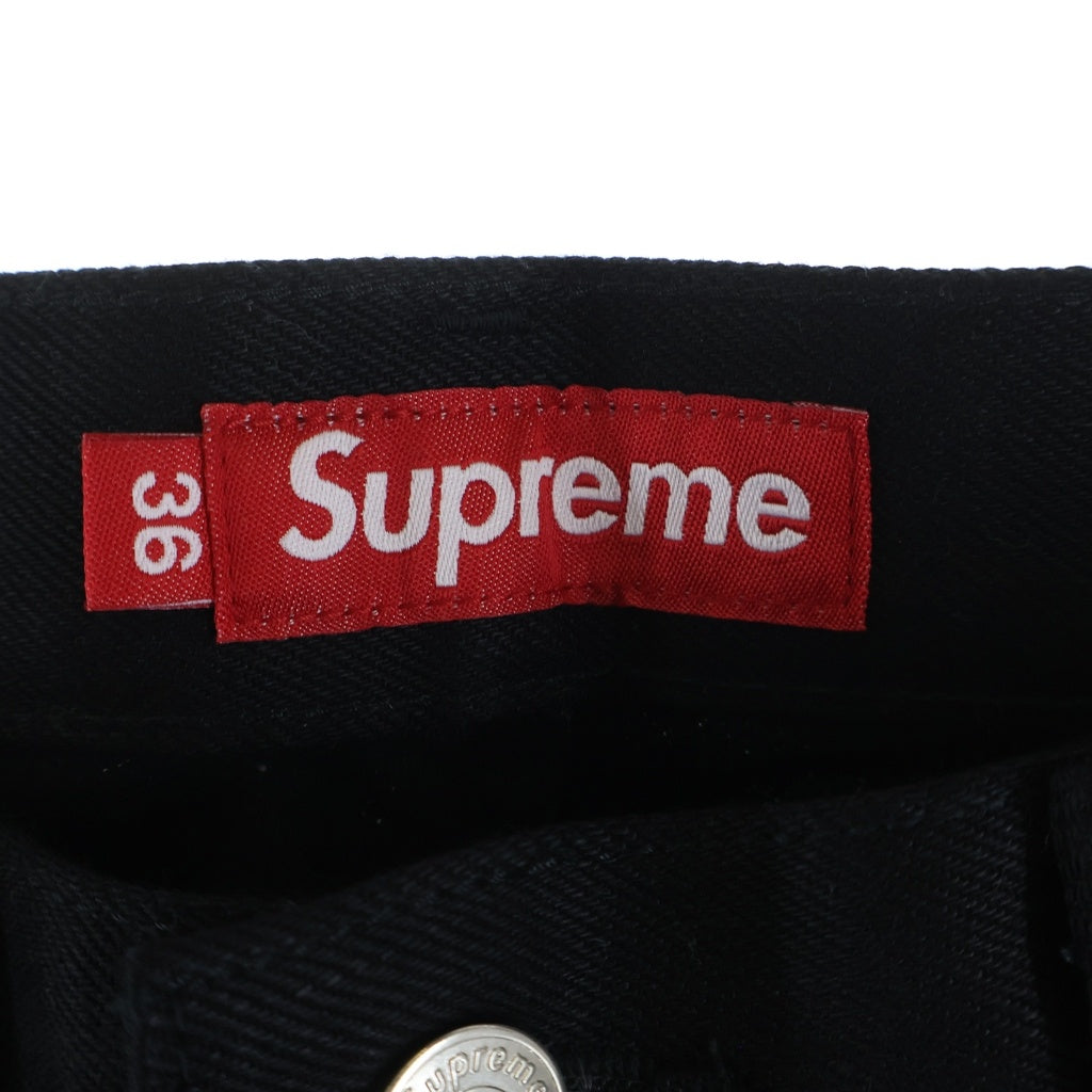 SUPREME(シュプリーム) 26SS Baggy Salvedge Jean バギー セルビッチジーンズ ワイドデニム ブラック