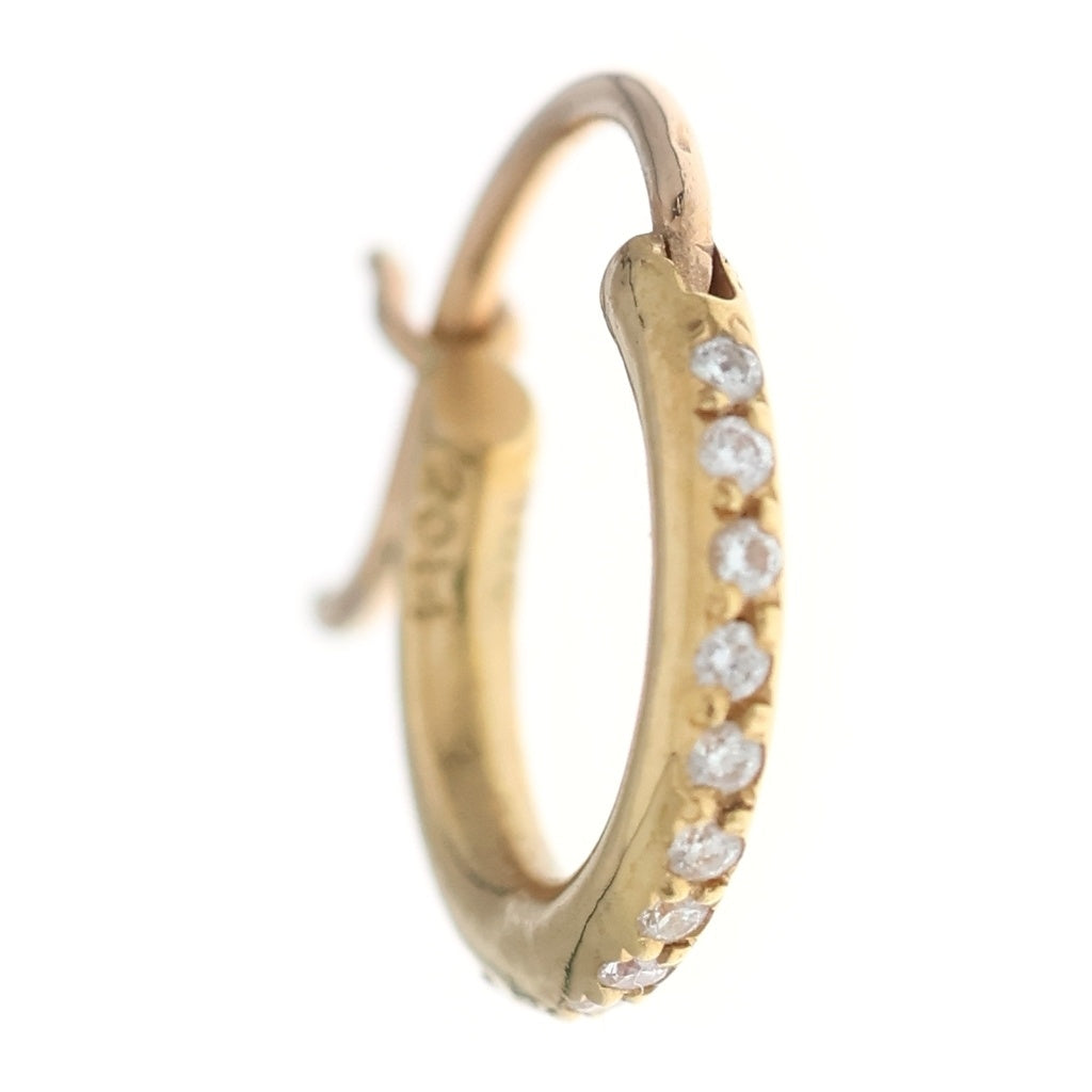 Chrome hearts tiny ピアス　ゴルド 22k CHROME HEARTS(クロムハーツ) 22K HOOP TFL TINY P/D タイニーフープ