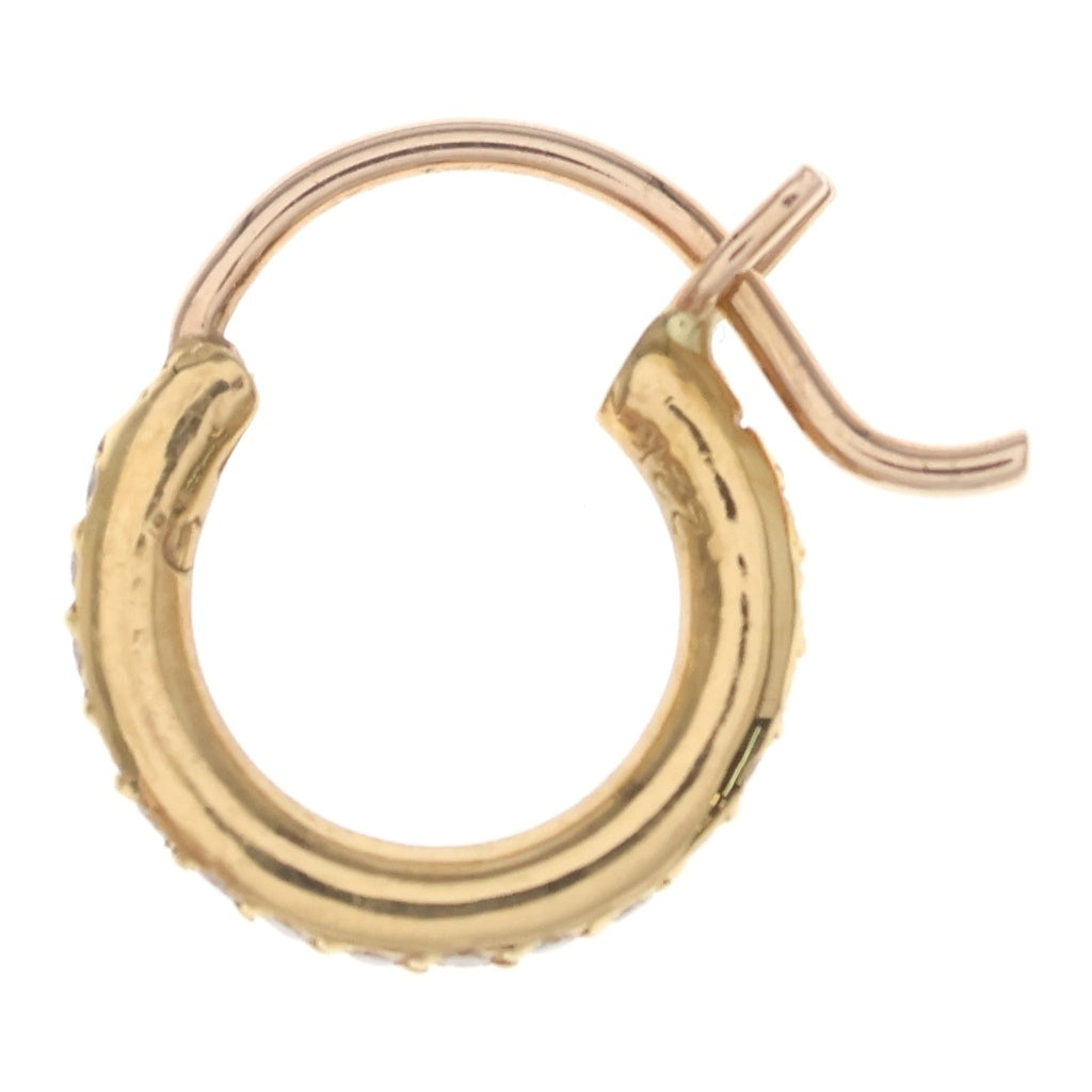 CHROME HEARTS(クロムハーツ) 22K HOOP TFL TINY P/D タイニーフープ PAVEダイヤ ピアス ゴールド
