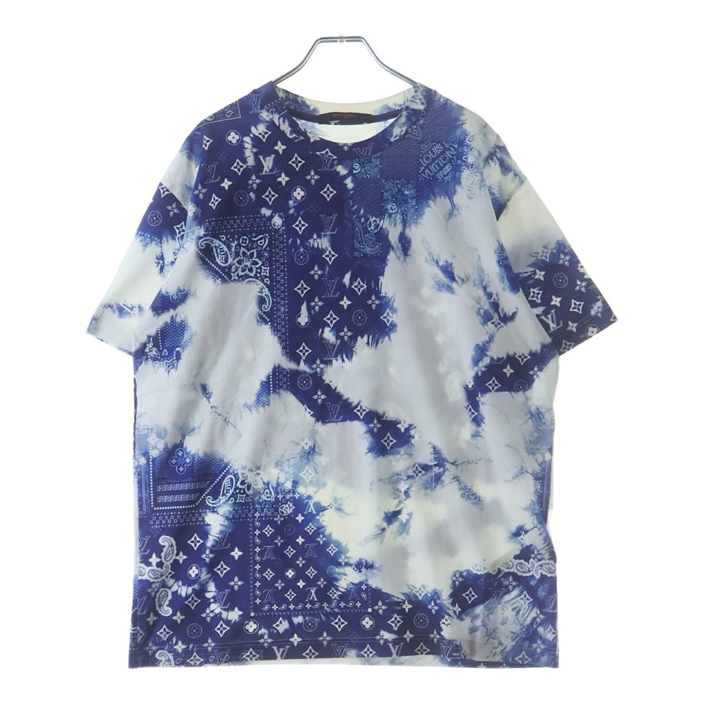 LOUIS VUITTON(ルイヴィトン) 22AW Monogram Bandana Print Tee モノグラム バンダナ RM222M NPG HNY26W クルーネックTシャツ ブルー