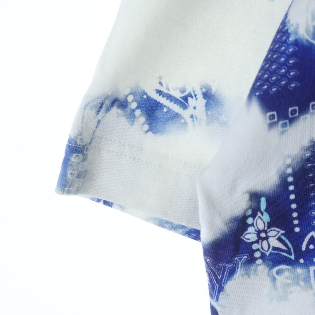 LOUIS VUITTON(ルイヴィトン) 22AW Monogram Bandana Print Tee モノグラム バンダナ RM222M NPG HNY26W クルーネックTシャツ ブルー