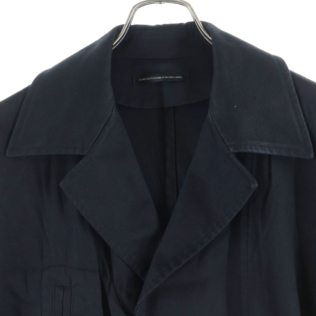 Y's(ワイズ) 20AW コットンツイル YR-C07-010 ロングコート ブラック レディース