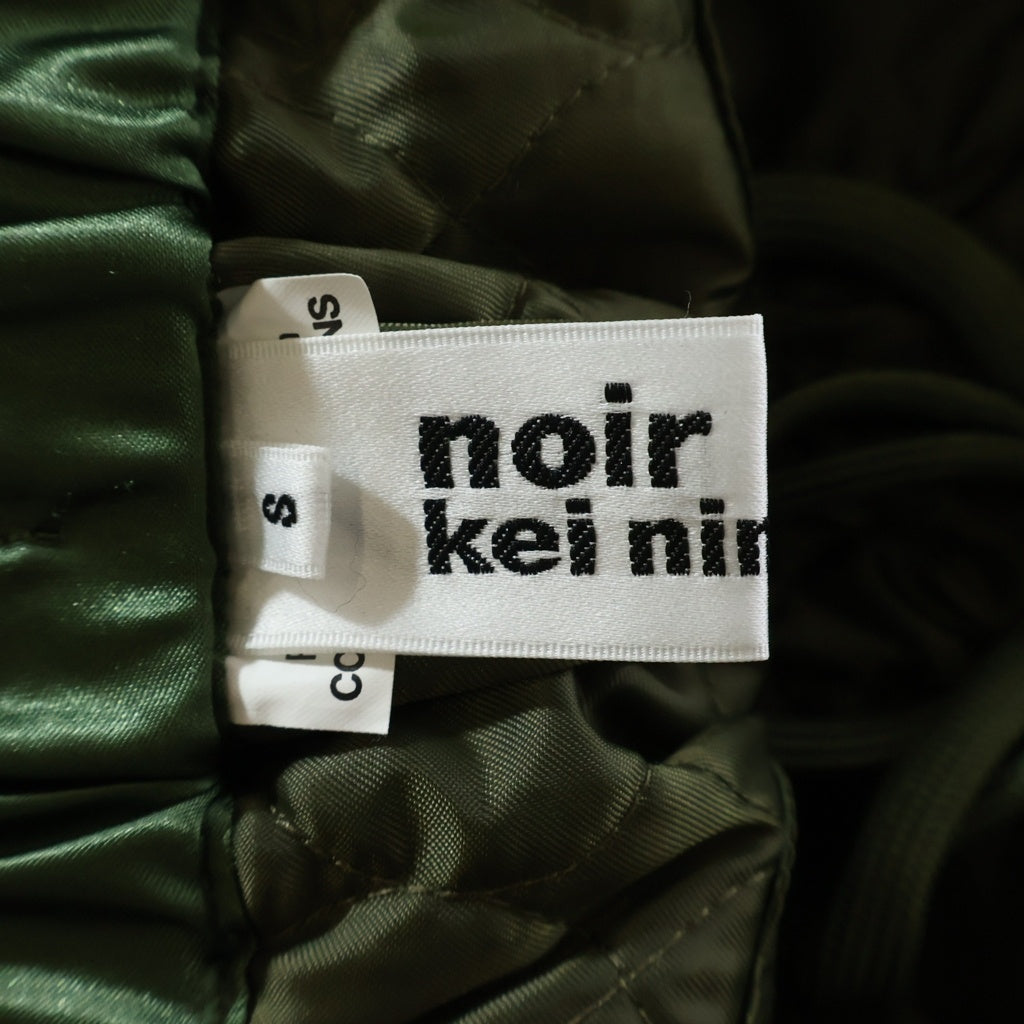 NOIR KEI NINOMIYA(ノワール ケイニノミヤ) 24AW リブ切替 キルティング 3N-P007 ショートパンツ グリーン レディース