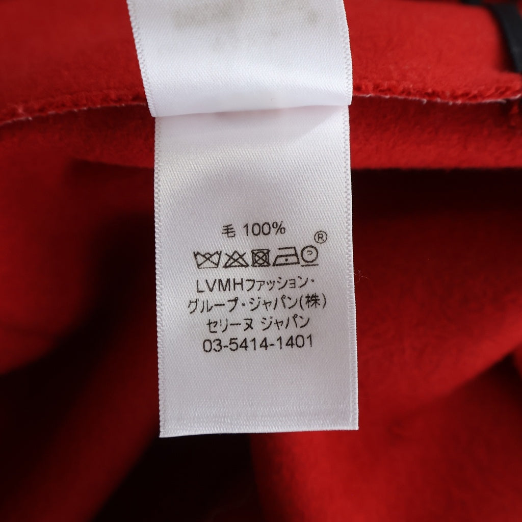 CELINE(セリーヌ) フィービー期 ウールメルトンラップスカート レッド レディース