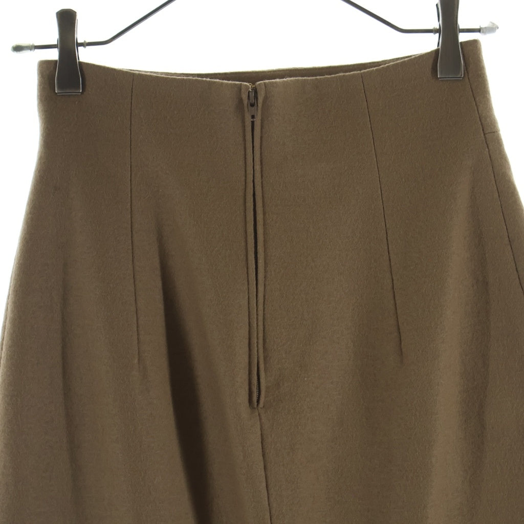 Mame Kurogouchi(マメ クロゴウチ) Front slit skirt フロントスリットスカート MM17AW-SK079 ブラウン レディース