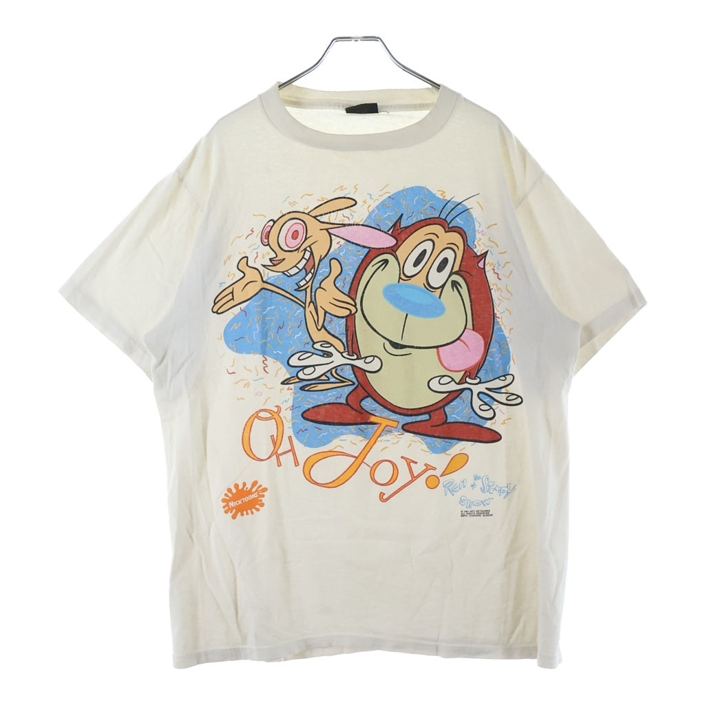 VINTAGE(ヴィンテージ) 90s MTV Ren&Stimpy レンとスティンピー 裾袖シングル クルーネックTシャツ