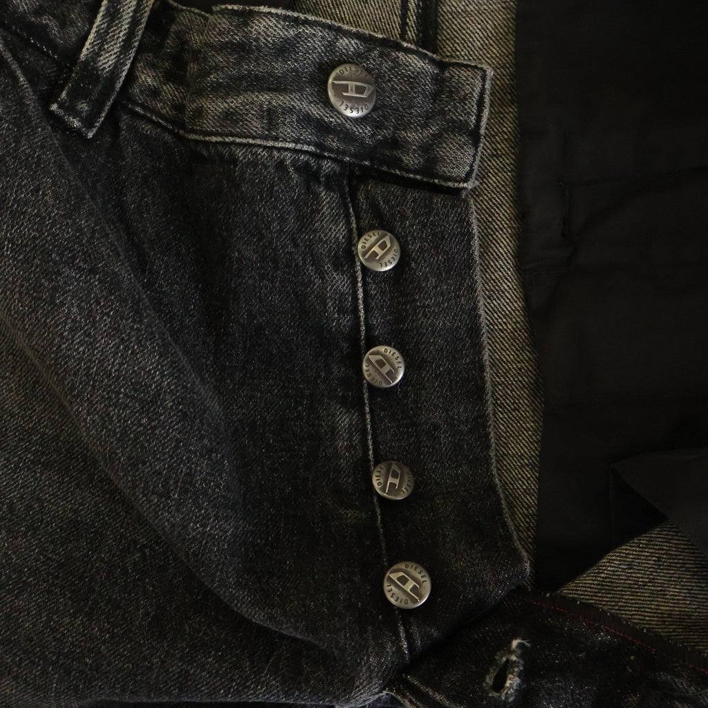DIESEL(ディーゼル) D-Phant-Chino 裾ダメージ加工 A15792 デニム スラックス グレー