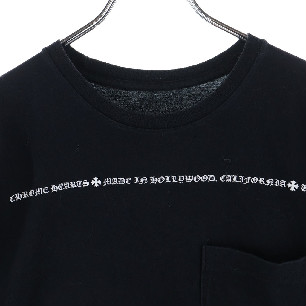 CHROME HEARTS(クロムハーツ) OLD CHプラスプリント オールド クルーネック半袖Tシャツカットソー ブラック
