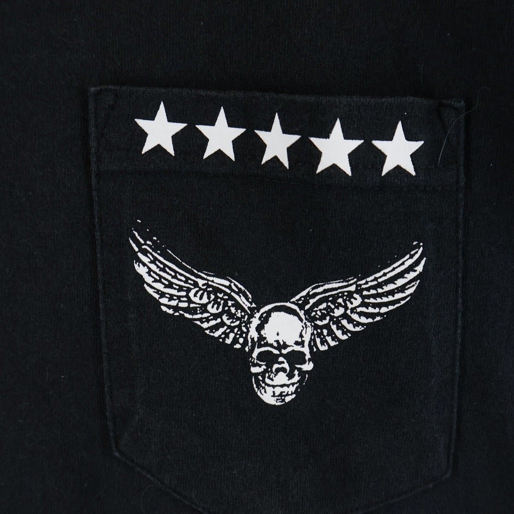 CHROME HEARTS(クロムハーツ) OLD FOTI HANDHORSEMAN TEE オールド ホースマンプリント クルーネック半袖Tシャツカットソー ブラック
