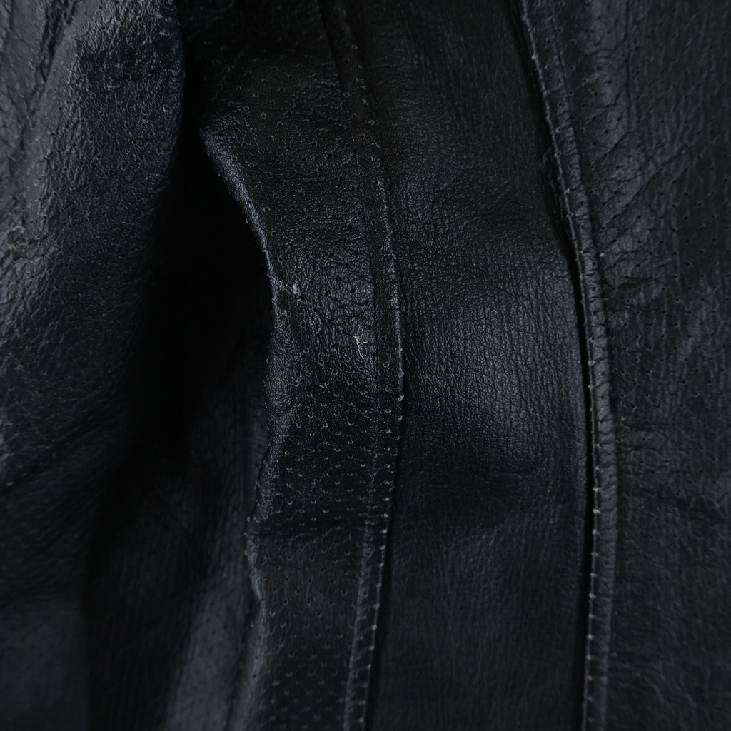 COMME des GARCONS HOMME PLUS(コムデギャルソンオムプリュス) 00AW Docking Rock期 パンチングフェイクレザー テーラードジャケット ブラック PJ-04082M/AD2000