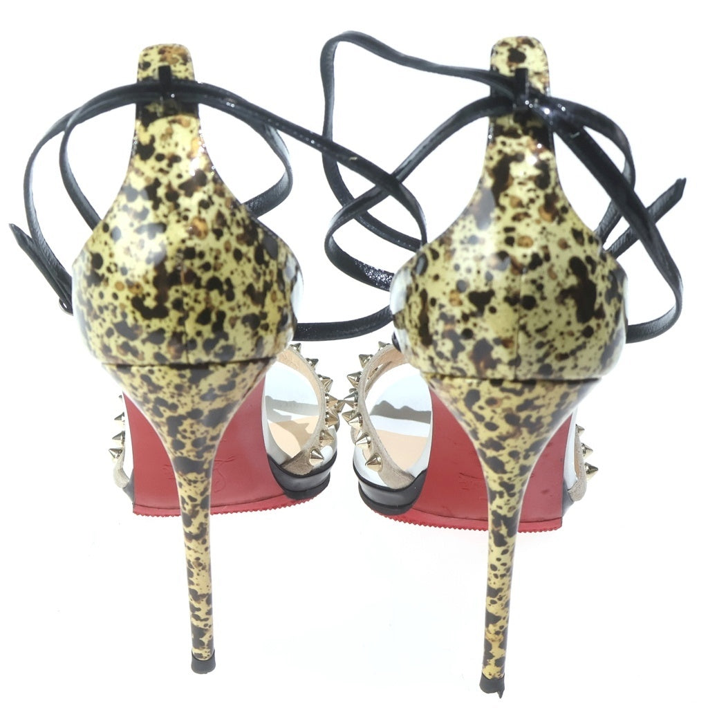 CHRISTIAN LOUBOUTIN(クリスチャンルブタン) スタッズ パイソン 1130602 ハイヒールパンプス ホワイト レディース