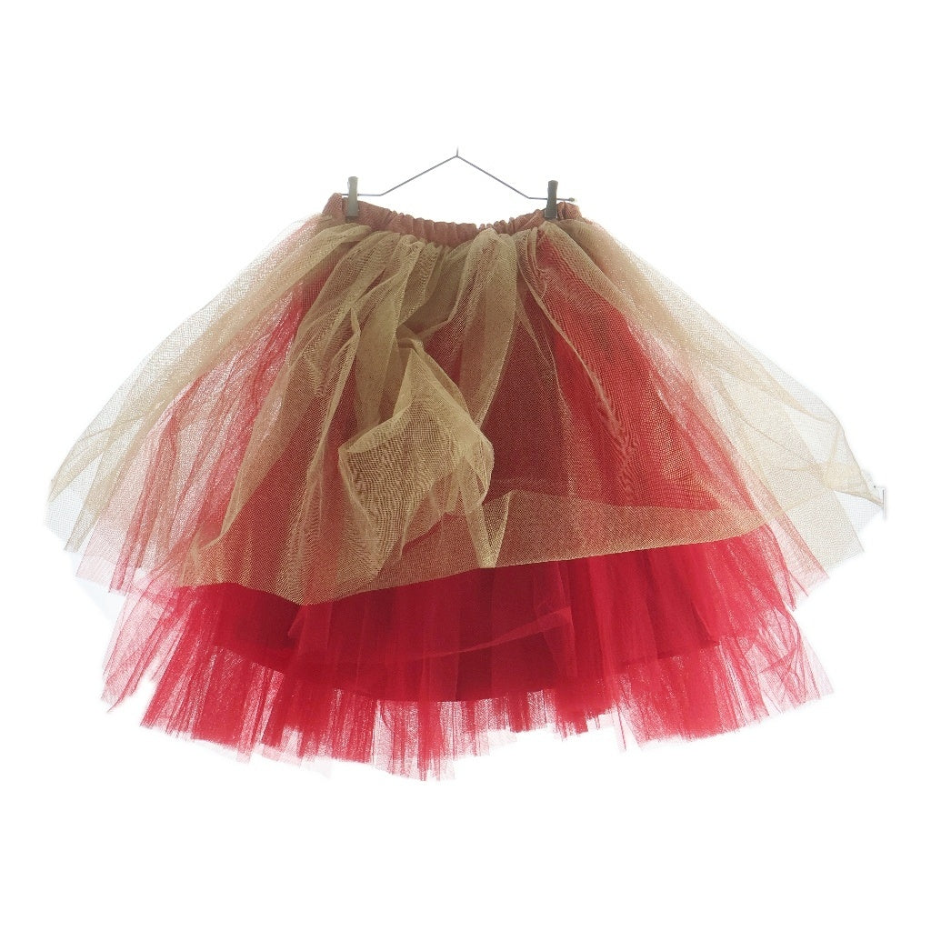 COMME des GARCONS(コムデギャルソン) 25SS ひざ丈 チュールスカート GO-S008 レッド レディース