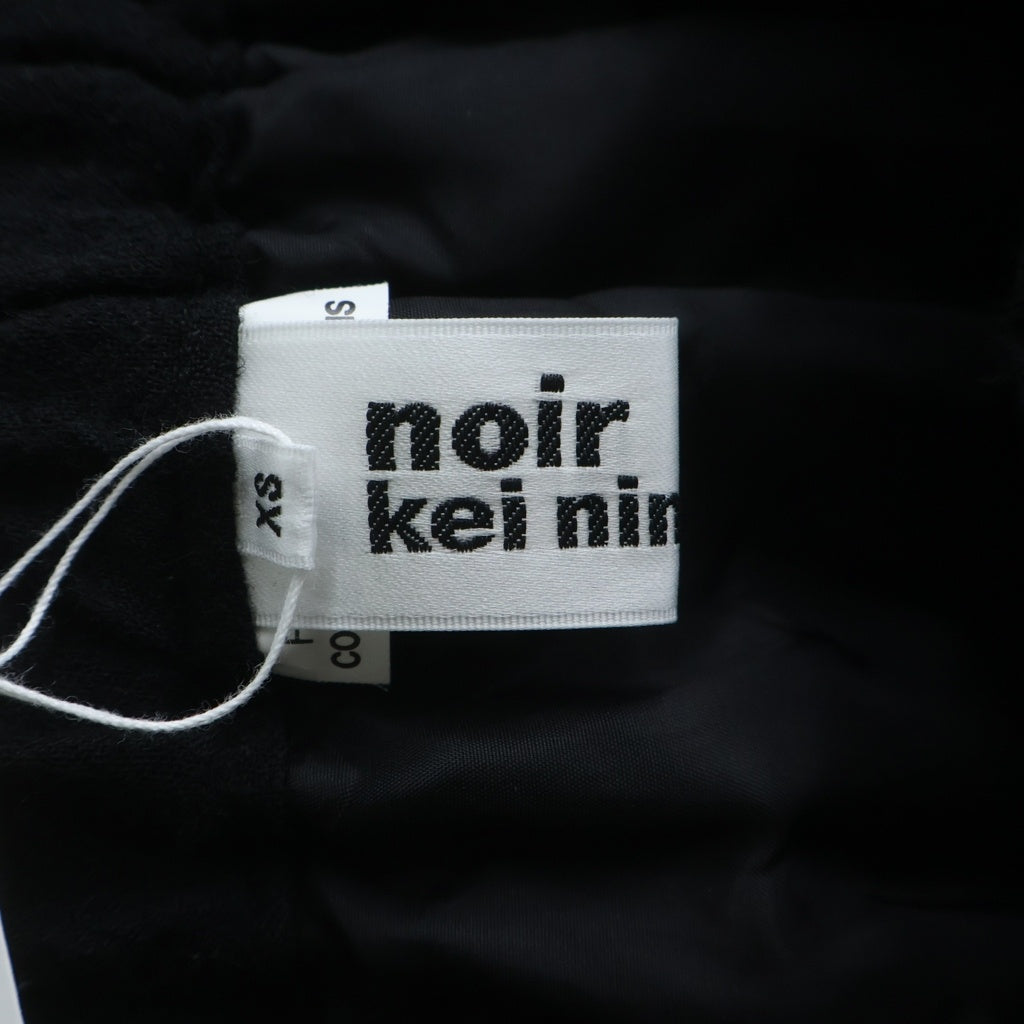 NOIR KEI NINOMIYA(ノワール ケイニノミヤ) 25AW ウールナイロンミルドスカート 3P-S007 ウールスカート ブラック レディース