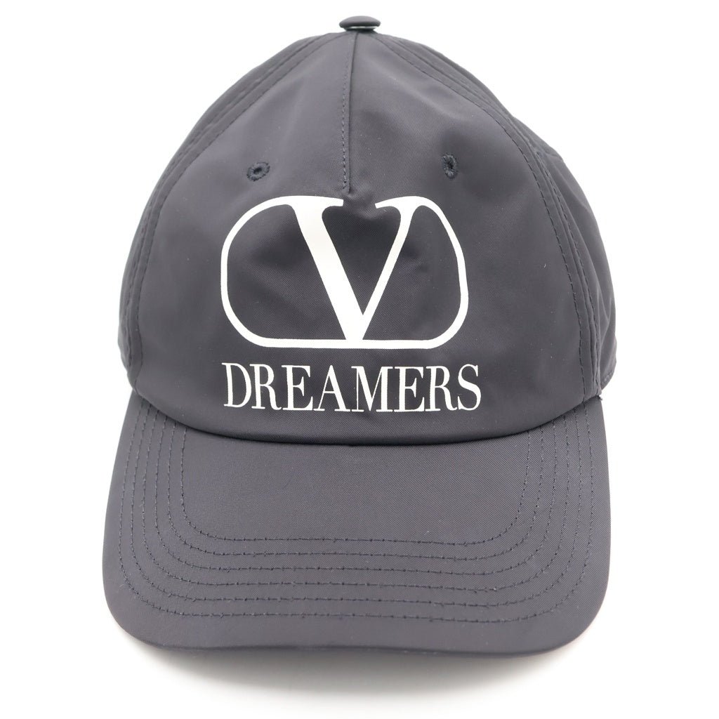 VALENTINO(ヴァレンティノ) DREAMERS Vロゴプリントベースボールキャップ ブラック TY0HDA10ZFJ レディース