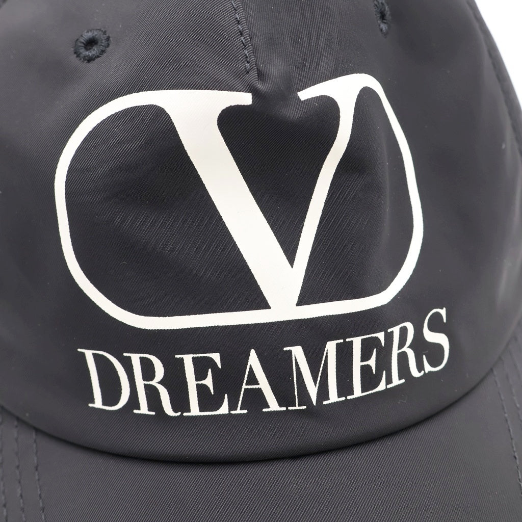 VALENTINO(ヴァレンティノ) DREAMERS Vロゴプリントベースボールキャップ ブラック TY0HDA10ZFJ レディース