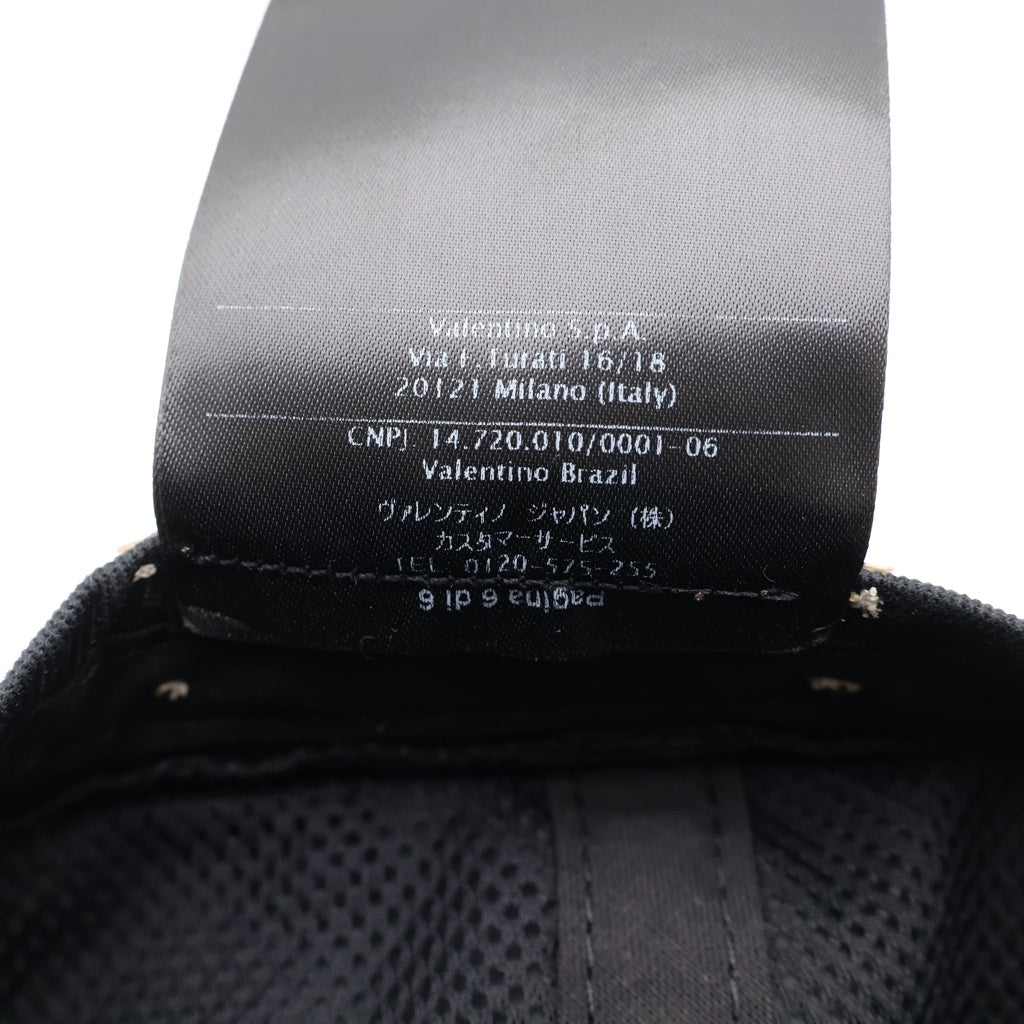VALENTINO(ヴァレンティノ) DREAMERS Vロゴプリントベースボールキャップ ブラック TY0HDA10ZFJ レディース