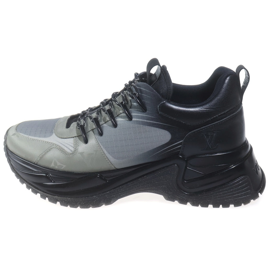 LOUIS VUITTON(ルイヴィトン) 18SS RUN AWAY PULSE SNEAKER LOUIS VUITTON ランアウェイ パルスライン モノグラム エナメルレザー メッシュ ローカットスニーカー ブラック