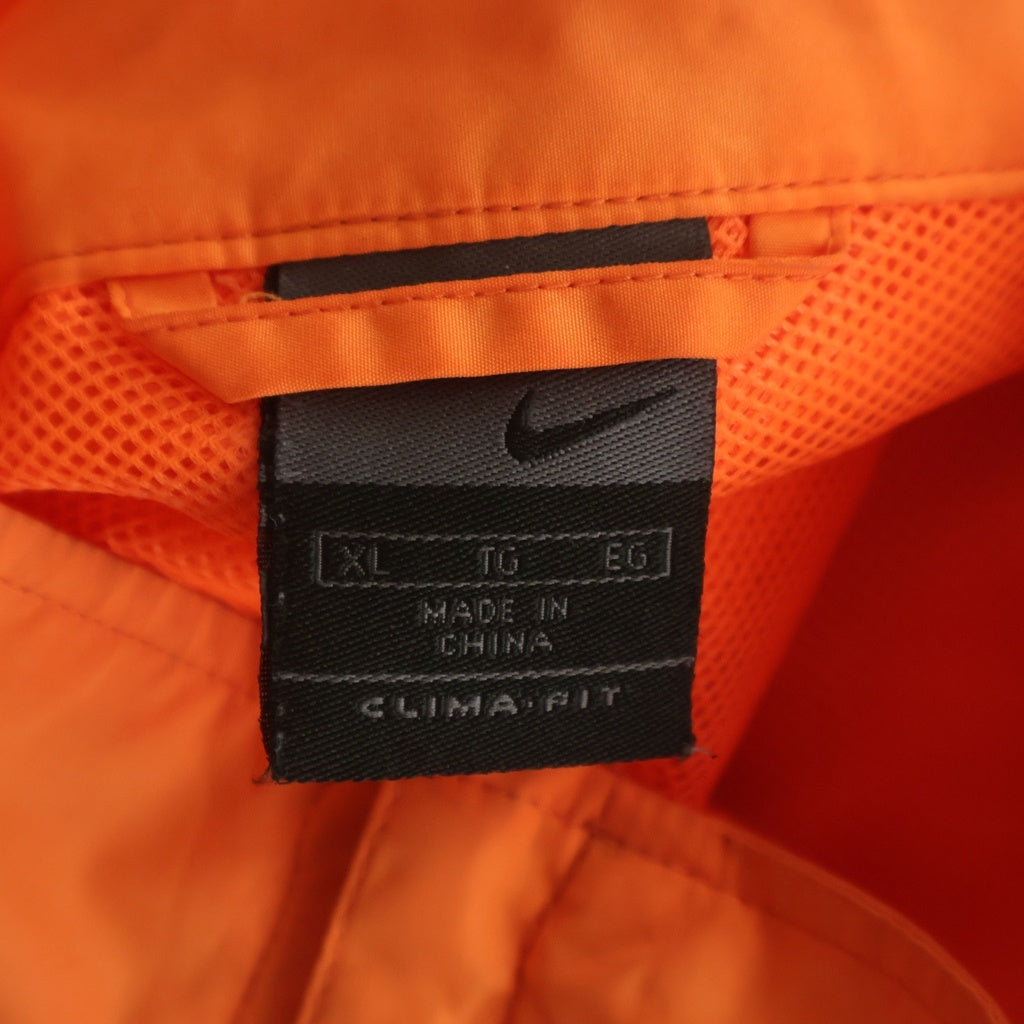 NIKE(ナイキ) 90s フロントジップデザイン デタッチャブル ナイロン プルオーバー オレンジ