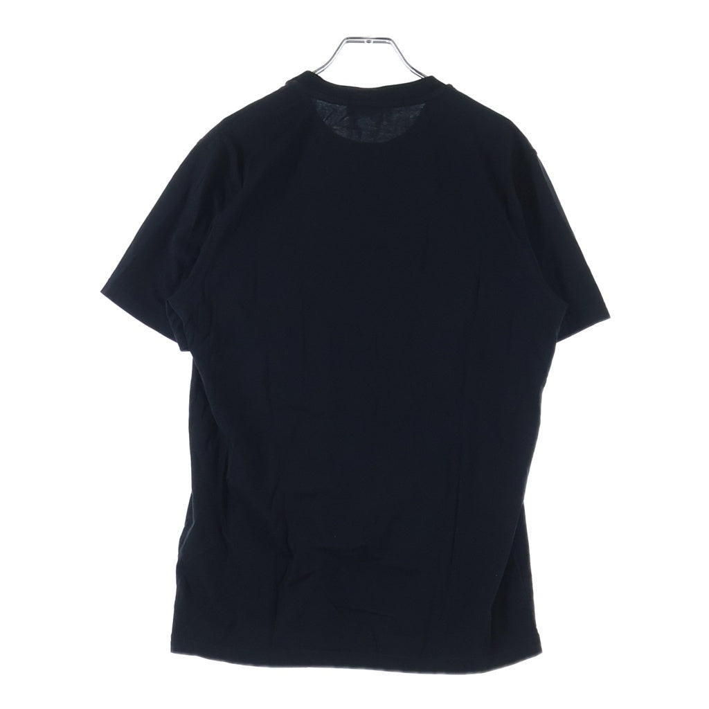 GIVENCHY(ジバンシィ) 21SS ロゴ エンブロイダリー クルーネック 半袖Tシャツカットソー ブラック BM70YC3002