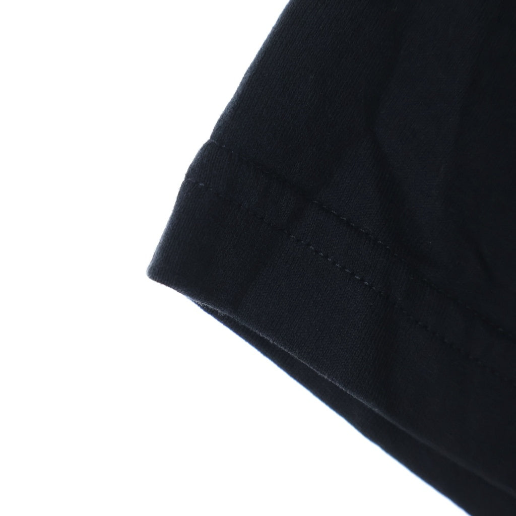 GIVENCHY(ジバンシィ) 21SS ロゴ エンブロイダリー クルーネック 半袖Tシャツカットソー ブラック BM70YC3002