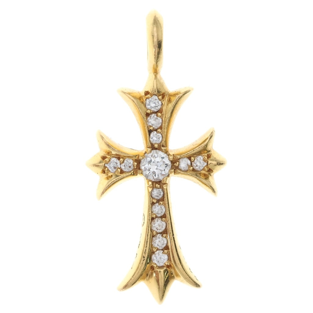 CHROME HEARTS(クロムハーツ) 22K TNY CRSF P/DIA タイニーファットクロス PAVEダイヤ ペンダントトップ ゴールドBCA033