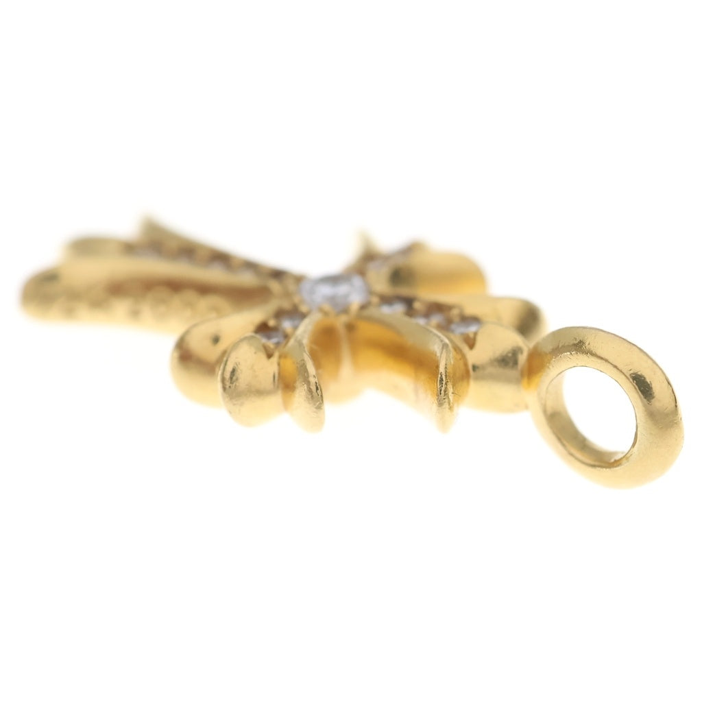 CHROME HEARTS(クロムハーツ) 22K TNY CRSF P/DIA タイニーファットクロス PAVEダイヤ ペンダントトップ ゴールドBCA033