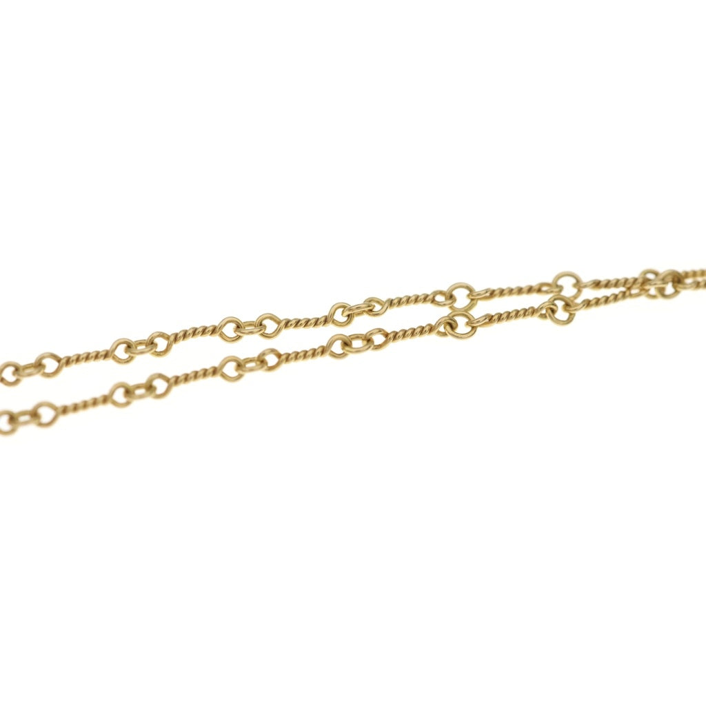 CHROME HEARTS(クロムハーツ) 22K NECKCHAIN T24 ツイストチェーンネックレス 24inch ゴールド