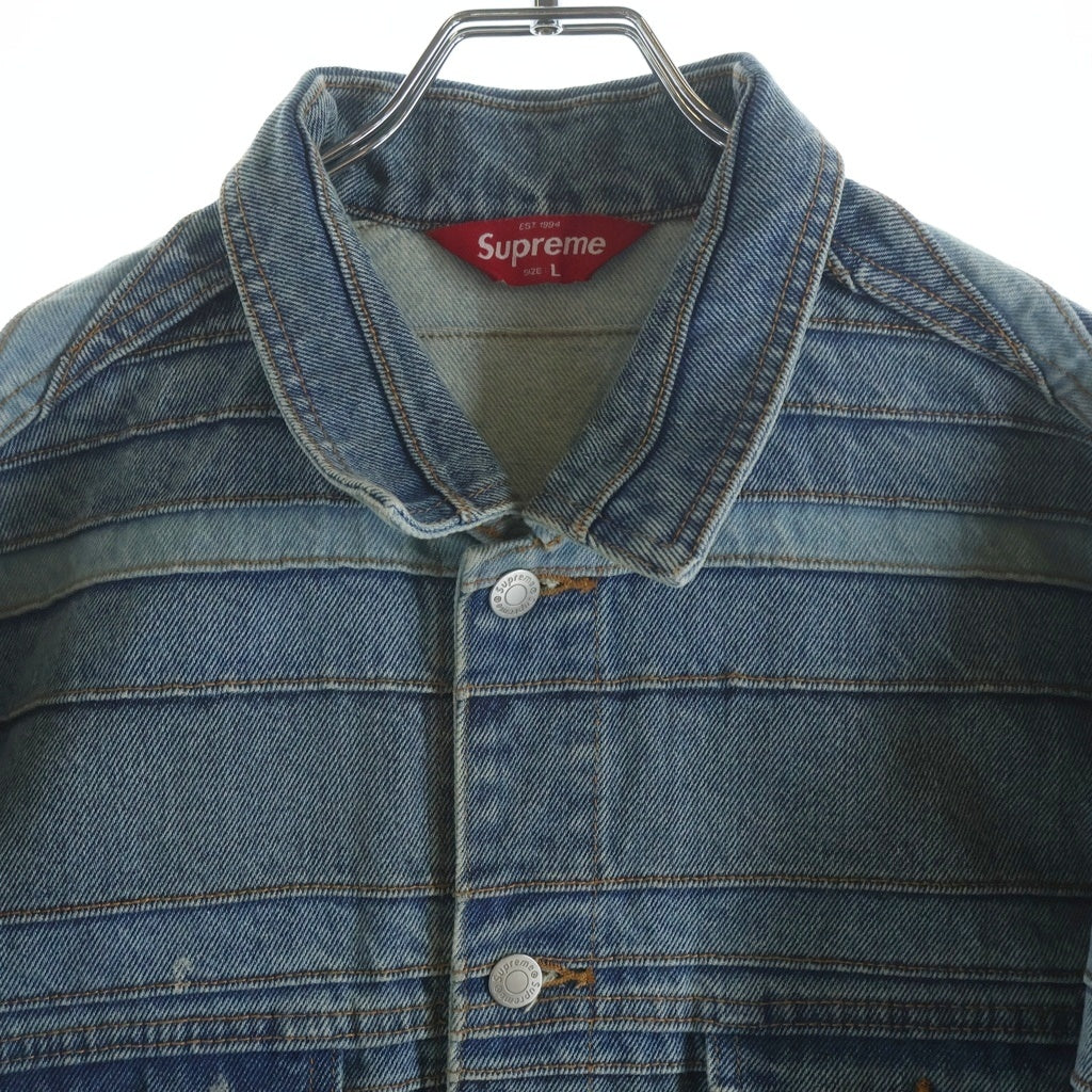 SUPREME(シュプリーム) 22AW Layered Denim Trucker Jacket レイヤードデザイン デニム トラッカージャケット インディゴ