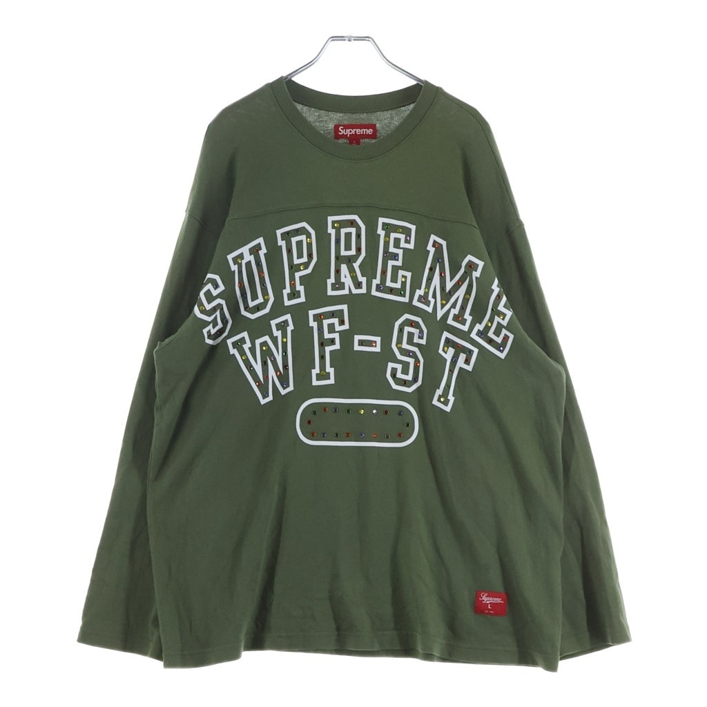 SUPREME(シュプリーム) 24AW Athletic Studded L/S Tee スタッズ ロングスリーブカットソー カーキ