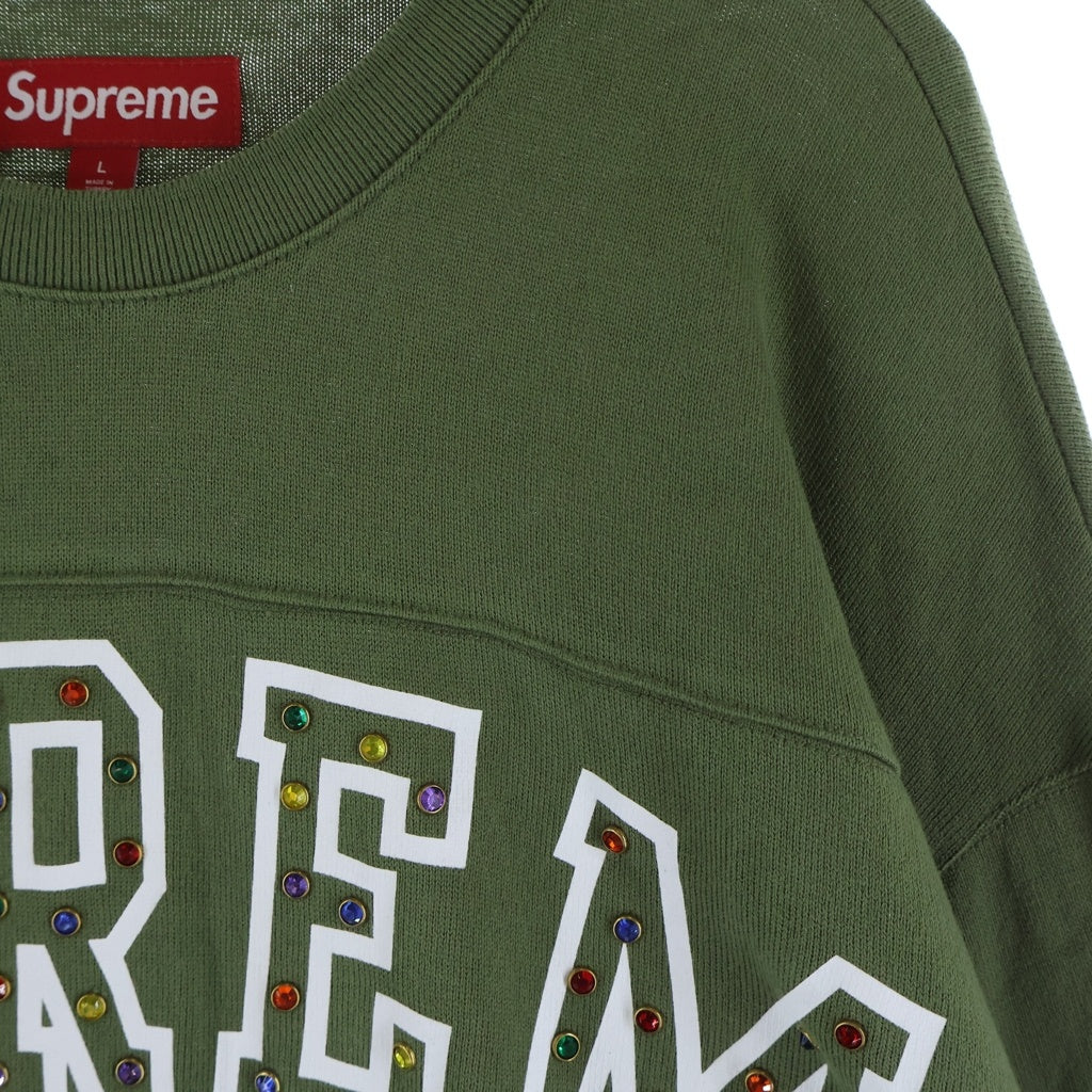 SUPREME(シュプリーム) 24AW Athletic Studded L/S Tee スタッズ ロングスリーブカットソー カーキ