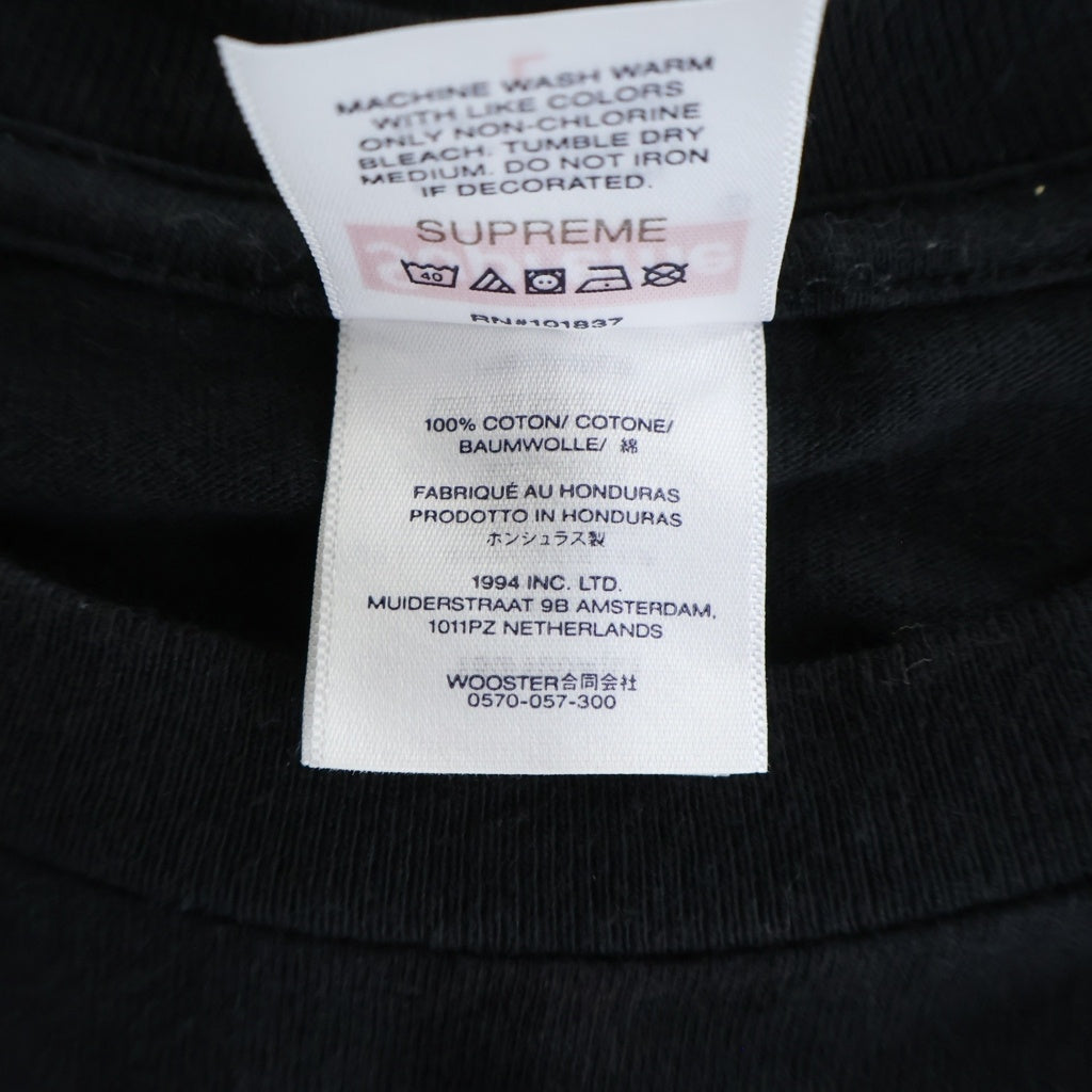 SUPREME(シュプリーム) 25SS Aphex Twin Windowlicker Tee エイフェックスツインウィンドウリッカー プリントロゴ 半袖Tシャツ カットソー ブラック