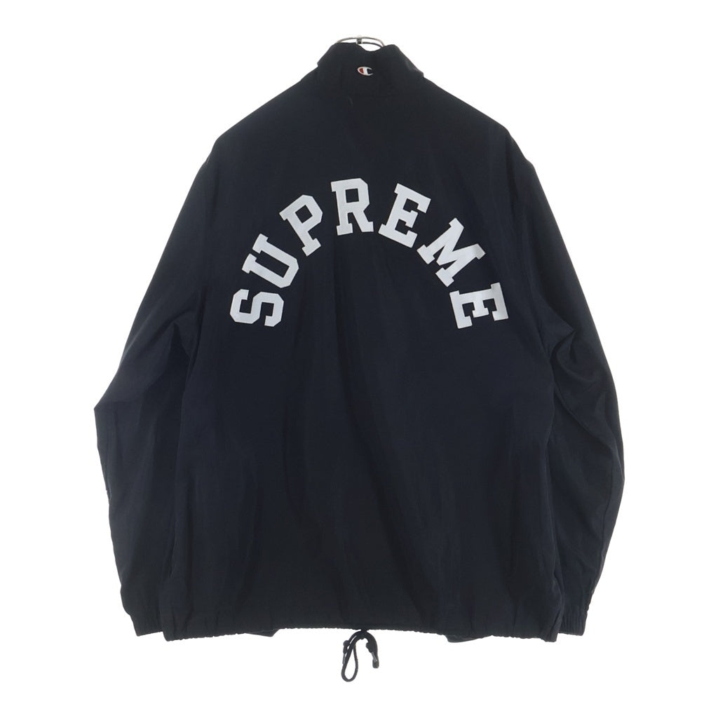 SUPREME(シュプリーム) 17SS ×Champion Half Zip Pullover チャンピオン ハーフジッププルオーバー ブラック