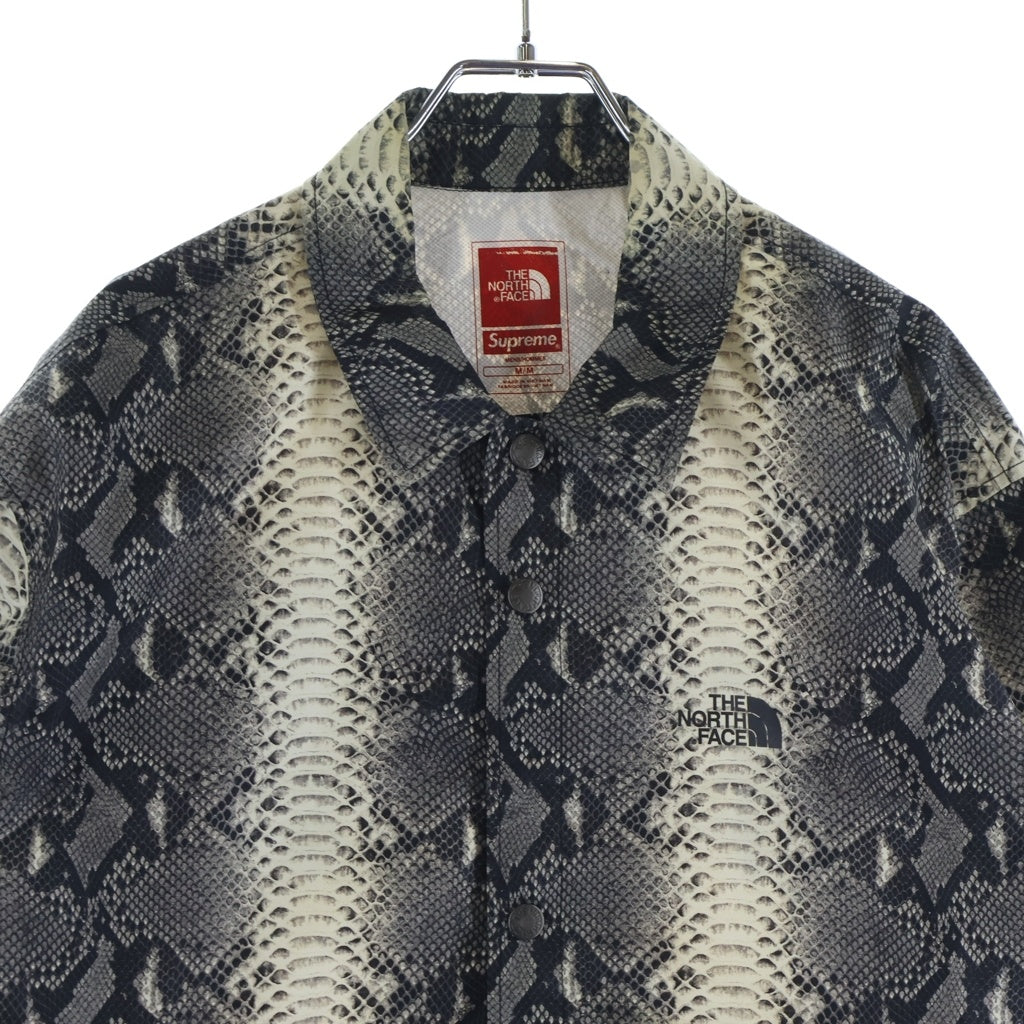 SUPREME(シュプリーム) 18AW Snakeskin Taped Seam Coaches Jacket ザ ノースフェイス スネークスキン テープド シーム コーチジャケット グレー NP11803I