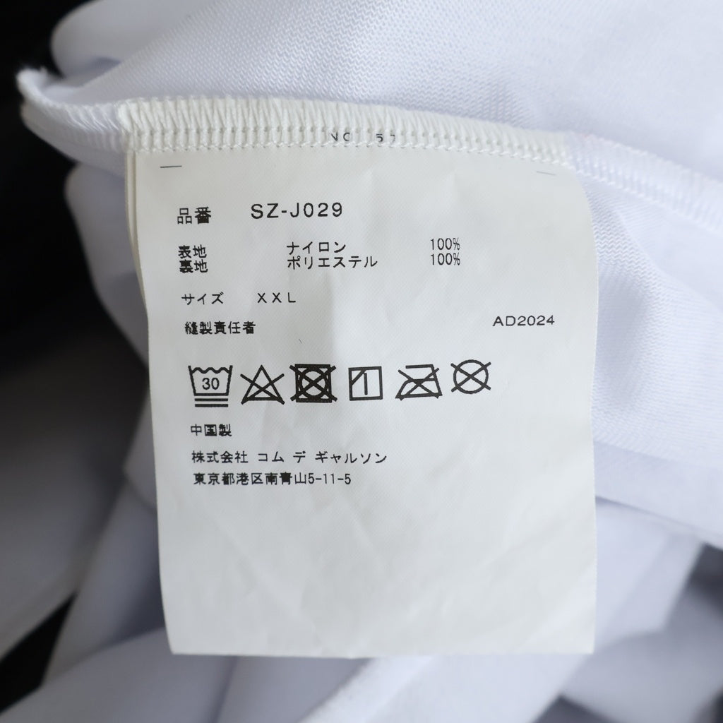 CDG(シーディージー) 24SS 胸 バックロゴ CDG COACH JACKET SZ-J029 コーチジャケット ブラック