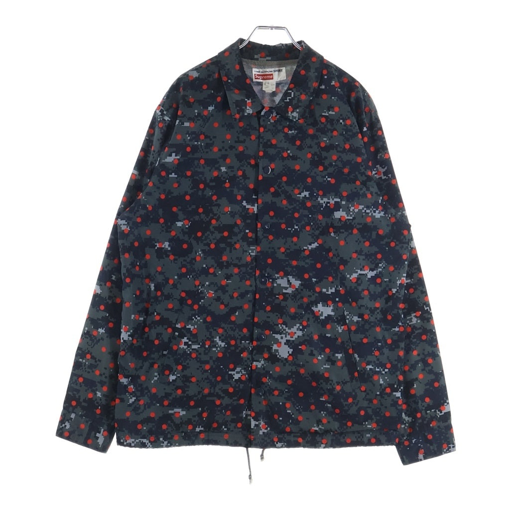 SUPREME(シュプリーム) 13SS ×COMME des GARCONS DOT CAMO MIRROR LOGO COACHES JACKET ギャルソン ドットミラーコーチジャケット ネイビー