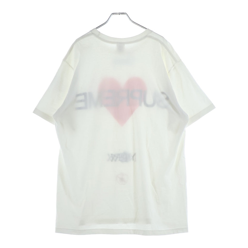 SUPREME(シュプリーム) 25SS Announcing Tee アナウンシングティー ハートロゴ クルーネックTシャツ ホワイト