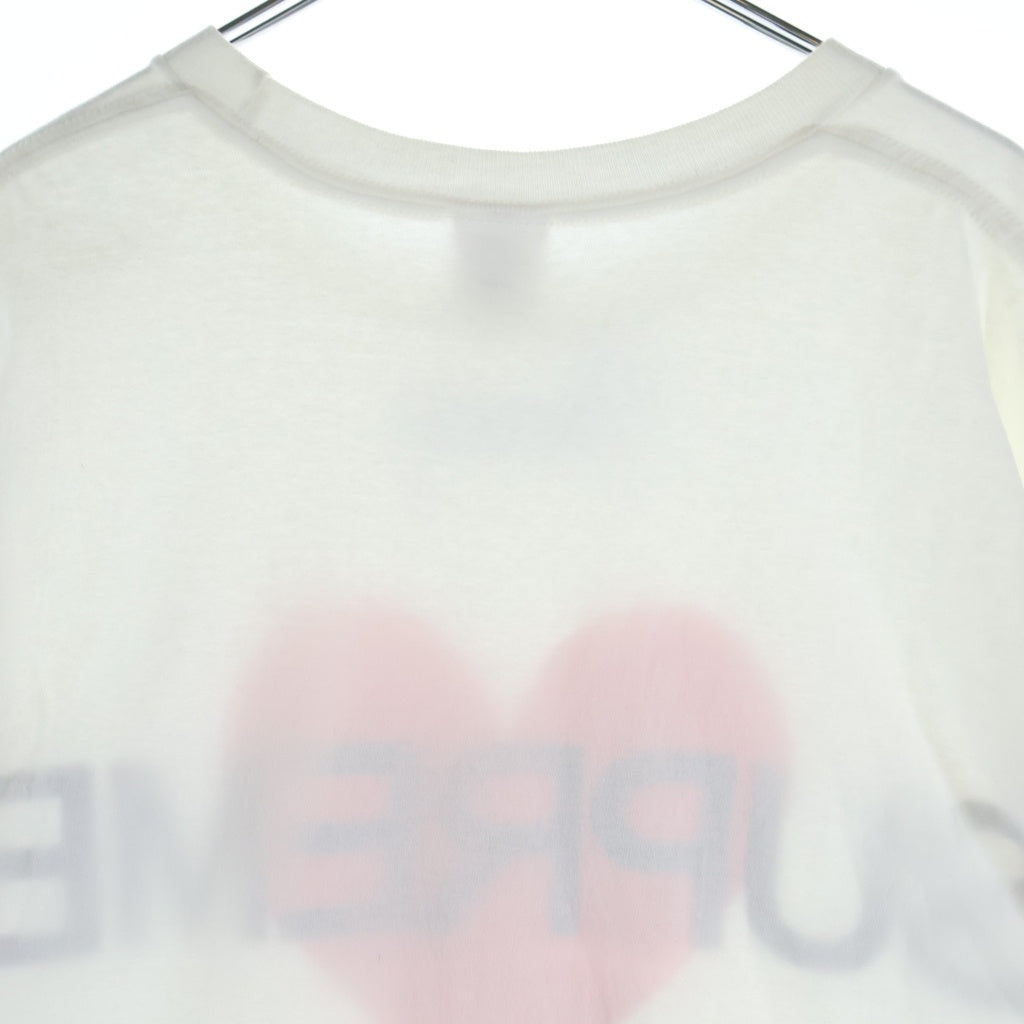 SUPREME(シュプリーム) 25SS Announcing Tee アナウンシングティー ハートロゴ クルーネックTシャツ ホワイト