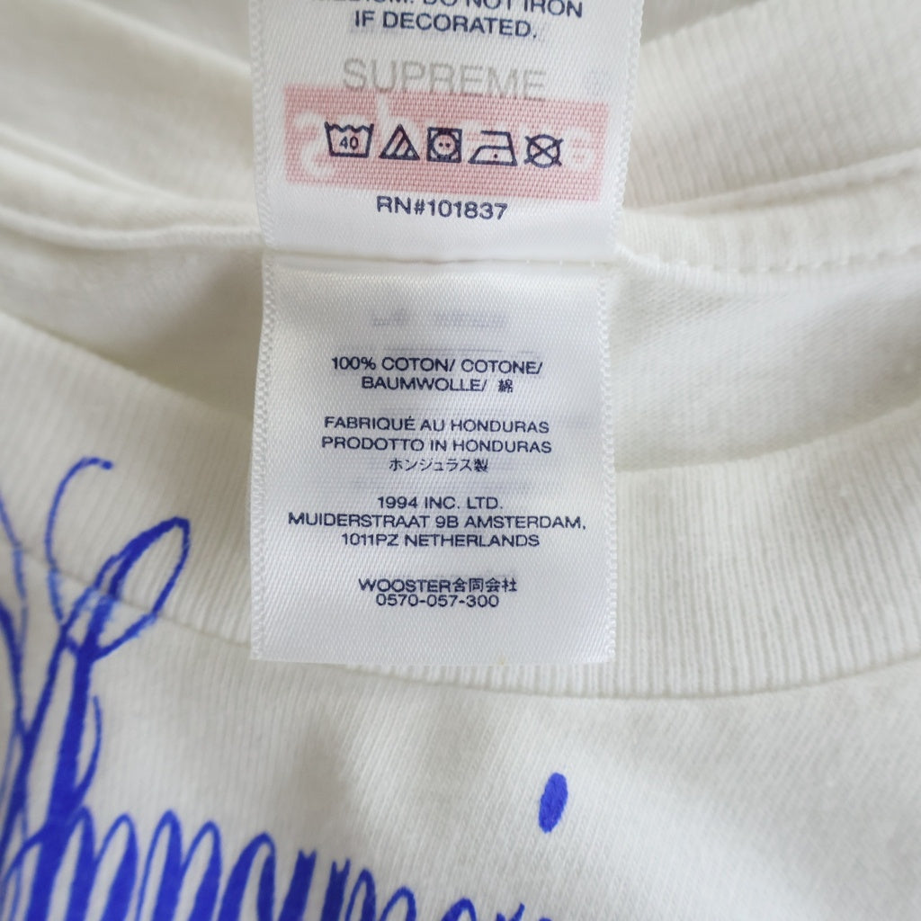 SUPREME(シュプリーム) 25SS Announcing Tee アナウンシングティー ハートロゴ クルーネックTシャツ ホワイト