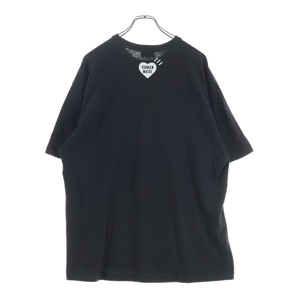HUMAN MADE(ヒューマンメイド) 25AW GRAPHIC TEE TIGER ハートロゴ クルーネックTシャツ ブラック