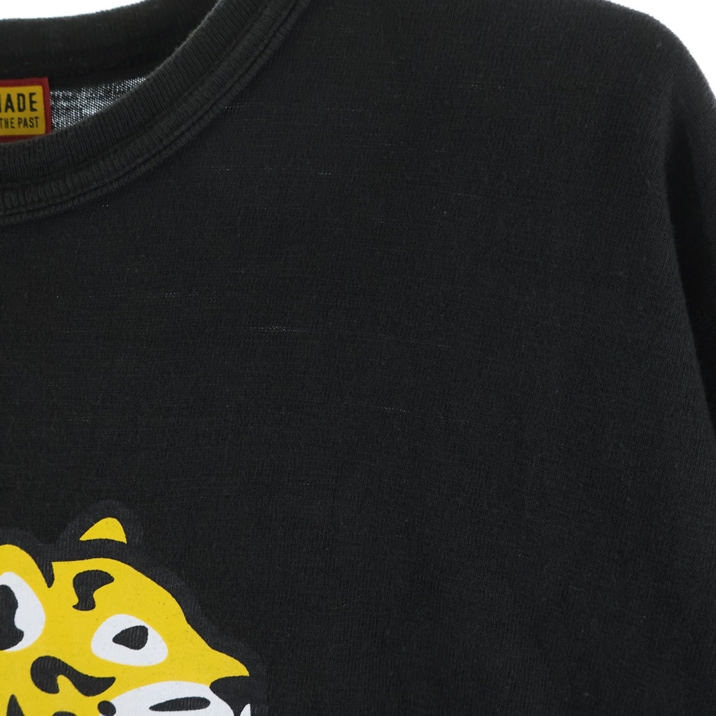 HUMAN MADE(ヒューマンメイド) 25AW GRAPHIC TEE TIGER ハートロゴ クルーネックTシャツ ブラック