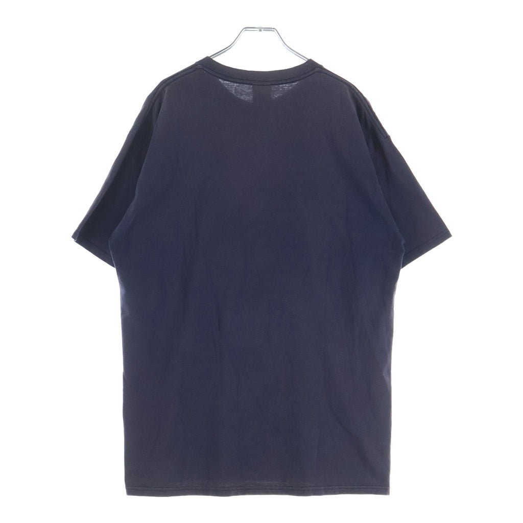 STUSSY(ステューシー) 00s SSリンク N4 メタリックプリント クルーネックTシャツ ネイビー