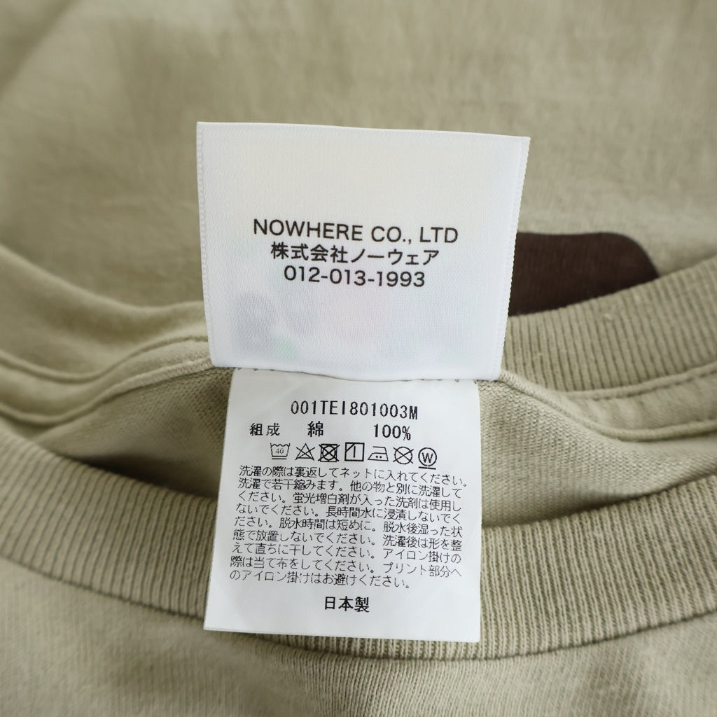 A BATHING APE(アベイシングエイプ) BIG APE HEAD TEE ロゴ OZXTEM110003J クルーネックTシャツ ベージュ