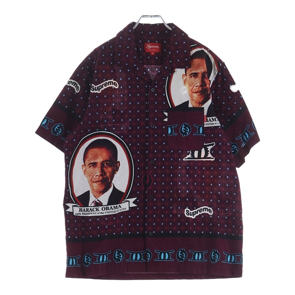 SUPREME(シュプリーム) 17SS Obama Shirt オバマシャツ ショートスリーブシャツ ボルドー