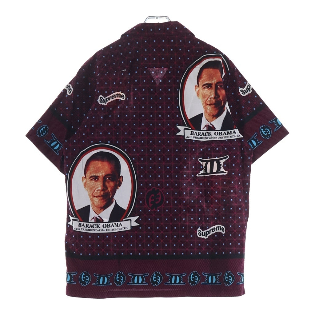 SUPREME(シュプリーム) 17SS Obama Shirt オバマシャツ ショートスリーブシャツ ボルドー
