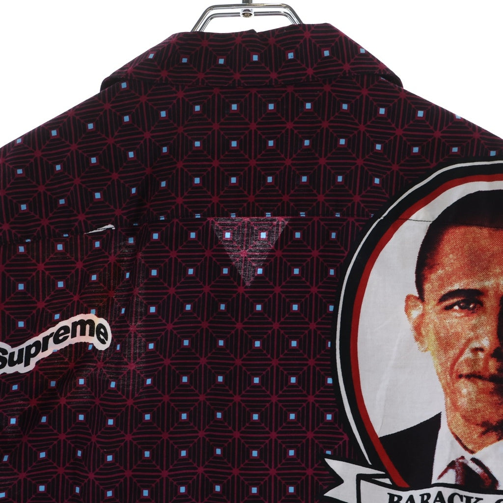 SUPREME(シュプリーム) 17SS Obama Shirt オバマシャツ ショートスリーブシャツ ボルドー